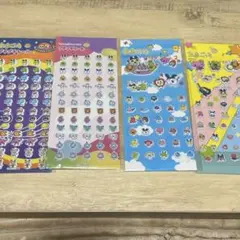 たまごっち　プチプチシール　4シート セット　まめっち　くちぱっち　ふらわっち
