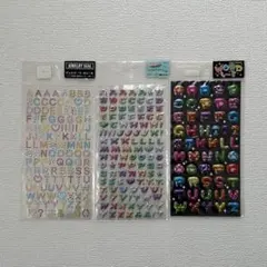 平成レトロ ギャル文字 アルファベット シール ステッカー