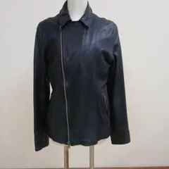 フリークスストア、バイカラーダブルライダースジャケットヤギ革サイズL