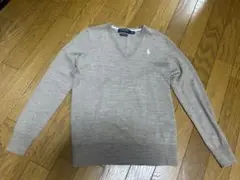 POLO GOLF ラルフローレン　グレー　XSサイズ　薄手　ニット　セーター
