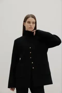 Na.e PREMIUM Boucle Long Coat Navy ブークレ 2025年最新】na.e