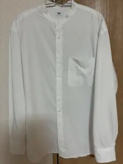 UNIQLOエクストラファインコットンオーバーサイズスタンドカラーシャツ