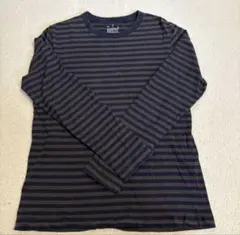 UNIQLO ブラウン×ブラック 長袖カットソー メンズ M y2k レイヤード
