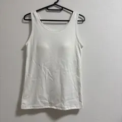 CINEMA CLUB タンクトップ ホワイト M カップ付き‼️値下げしました‼️