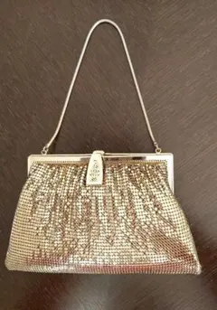 メタリックゴールド ハンドバッグ