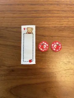 【未使用】Familiar ファミリア ネームタグ ワッペンセット