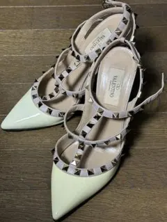 valentino ロックスタッズパンプス36ハーフ