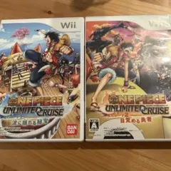 【2個セット】wiiソフト ワンピース アンリミテッドクルーズ エピソード1&2