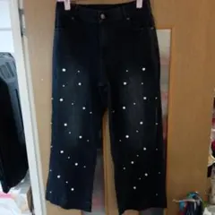 タグ新品★アンドラブ★艶パールが可愛い♪デニム★３Ｌ