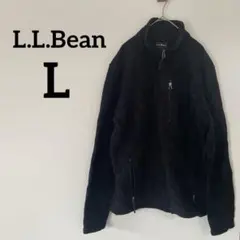 １点もの✨L.L.Bean 【L】ブラック フリース アウター 黒 メンズ