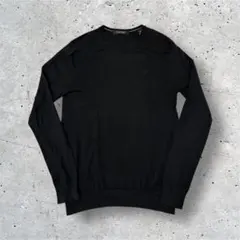 SCOTCH＆SODA クルーネック ニット 薄手コットン 黒 Sサイズ