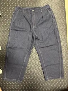 GU バギーパンツ　ダークブルー