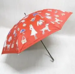 アクアスキュータム オールシーズン 晴雨兼用 長傘 雨傘 ロンドンガール レッドのサムネイル