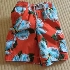 GAP 花柄 サーフパンツ 90cm オレンジ・青・白