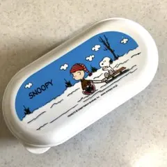 スヌーピー 弁当箱 楕円形 プラスチック　仕切り板無し