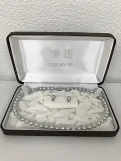 真珠ネックレス K14WGピアスセット　パール　アコヤ　 T.1408