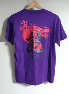GACKT　メンズ　上杉謙信　龍　半袖Tシャツ　パープル　S