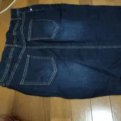 ダークブルー デニム タイトスカート中古