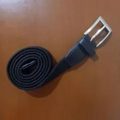 収縮ストレッチ　メッシュベルト　ロング　ブラック