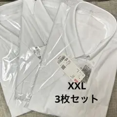 UNIQLO ワイシャツ 半袖 ホワイト XXL 3枚セット　ノンアイロン