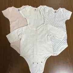 プチバトー　シンクビー　ボディスーツ 70～81cm 4点セット