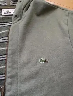 LACOSTE ラコステ パーカー オリーブグリーン フリーサイズ（Ｌ程度）