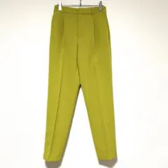 n0681【ジーユー】テーパードパンツ ワンタック バックゴム ストレッチ