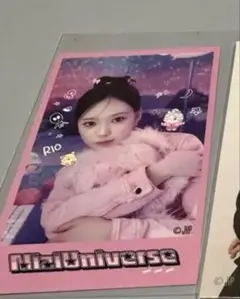 NiziU POP UP CAFE STAND カード型ステッカー リオ