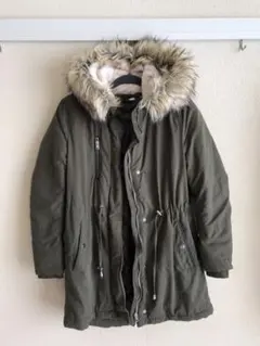 H＆M モッズコート ロング カーキ 美品 サイズS