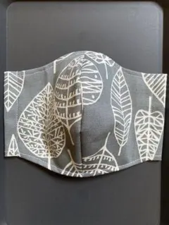 布マスク＊北欧風＊リーフ柄