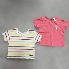 BREEZE・H&M ８０cmガールズTシャツ 2点セット