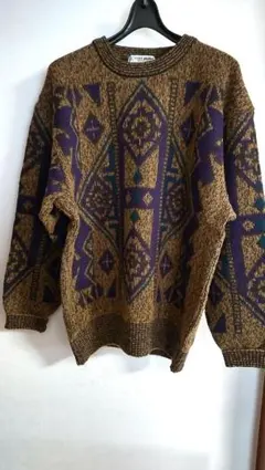 未使用 COST BRANA ヴィンテージ レトロデザイン ニットセーター日本製