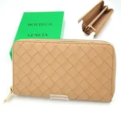 ✨Aランク✨　bottega veneta 長財布　イントレチャート　ベージュ