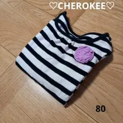 CHEROKEE チェロキー　西松屋　長袖　トップス　可愛い♡　ボーダー　お花
