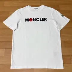 極美品〕モンクレール 文字ロゴ ホワイト Tシャツ 国内正規品 5S169