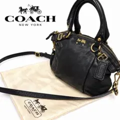 COACH マディソン 2WAY ショルダーバッグ Y2K ブラック 金馬車