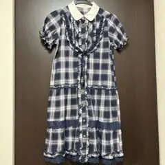 ※汚れあり axes femme チェック柄 シャツワンピース