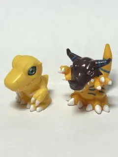 デジモン　ミニフィギュア　レトロ　アグモン　グレイモン デジモン ミニフィギュア レトロ アグモン グレイモン