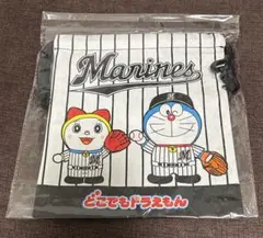 【千葉ロッテ】 どこでもドラえもん 巾着
