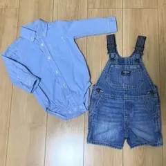 オシュコシュ　デニム　サロペット　12month