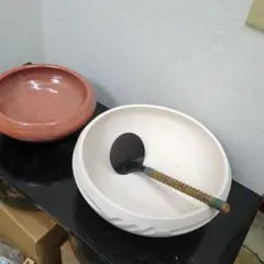 焙烙　半田焙烙　一双セット　茶道具　茶道　大小　紙箱 焙烙 半田焙烙 一双セット 底取付き 茶道具 茶道 大小 紙箱 - メルカリ