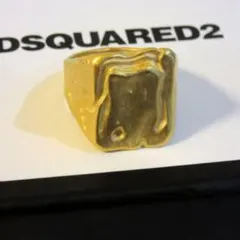 未使用 DSQUARED2 イタリア製 指輪 リング スクエア ゴールド メンズのサムネイル
