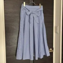 新品タグ付✨ POU DOU DOU ロングスカート ストライプ フレア M