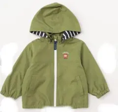 クレードスコープ　ウィンドブレーカー　サイズ１２０　電車・カーキ