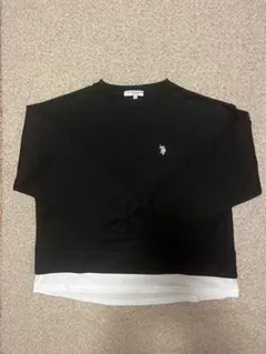 重ね着風 スウェット