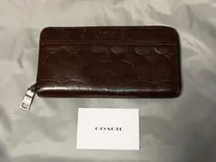 コーチ / COACH ブラウンレザー長財布