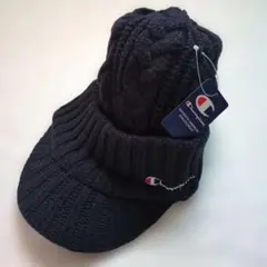 【新品】チャンピオン キャスケット57.5　ニット帽ネイビー　Champion