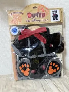 ダッフィー　シェリーメイ　ハロウィン　コスチューム　コウモリ　黒猫　レア　貴重 ダッフィー&シェリーメイ 服 着せ替え コスチューム 黒猫ちゃん