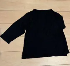 ブラック 七分袖 カットソー LLサイズ