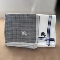 BURBERRY バーバリー ハンカチ 2枚セット チェック ロゴ